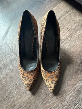 Dana Buchman Leopard-Print Pointed Toe Pumps - Brown/Black